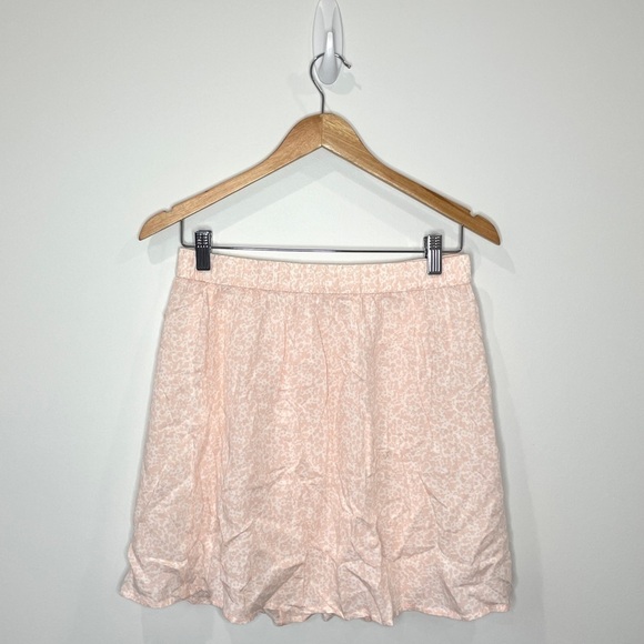 Abound Summer Pink & White Mini Elastic Waist Skirt - Picture 1 of 7